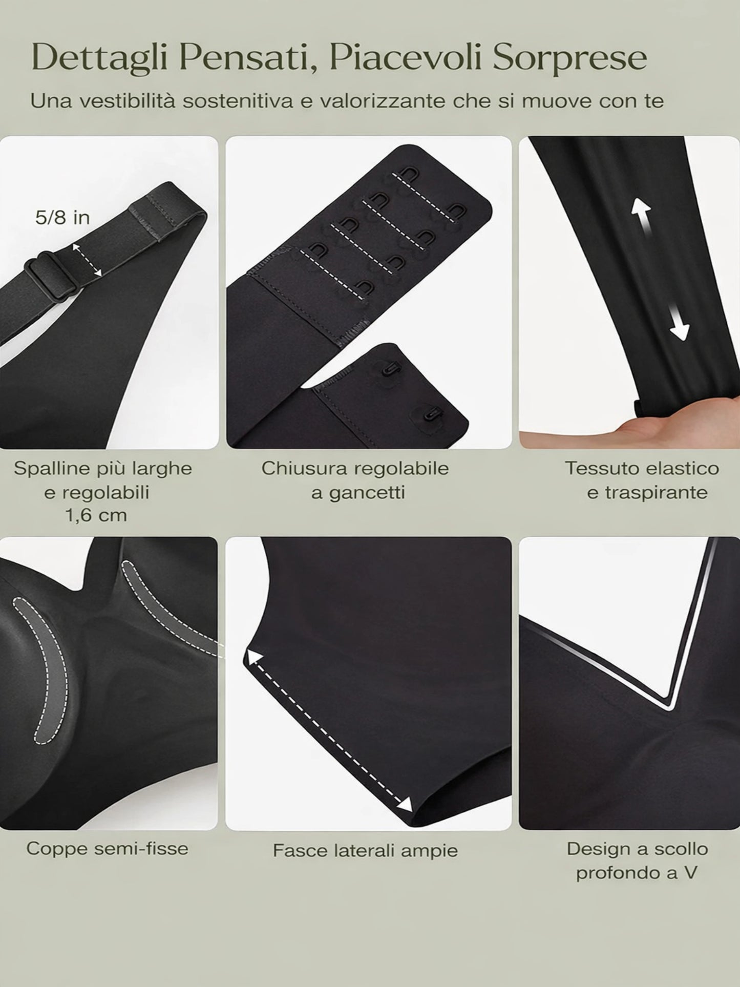 Reggiseno 3.0 SweetWear® | Push-Up con Scollatura Profonda & Senza Cuciture (Virali TikTok)